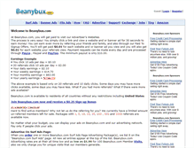Tablet Screenshot of beanybux.com